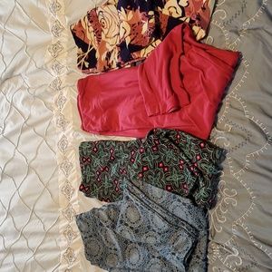 4 pairs one size lularoe leggings